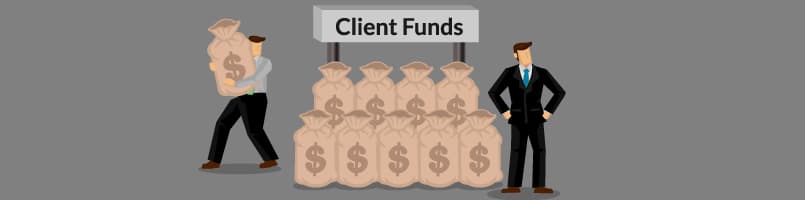Misappropriating client funds