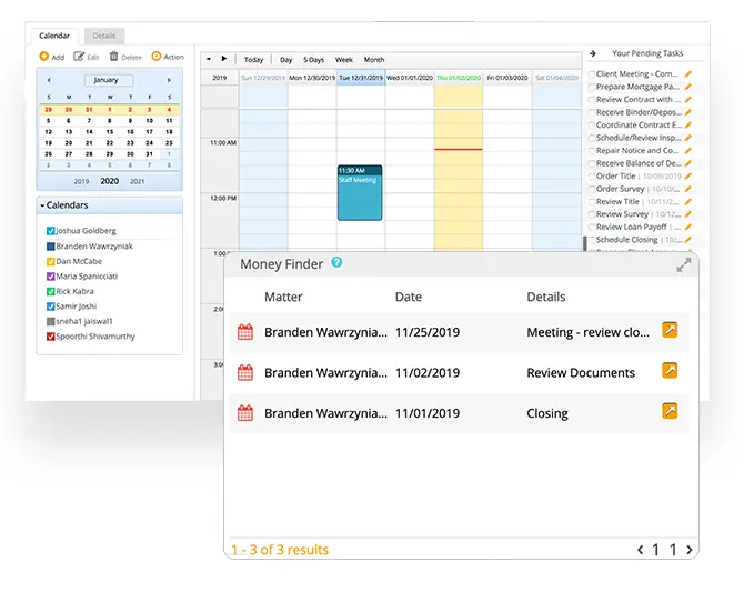 Calendar & Task Management