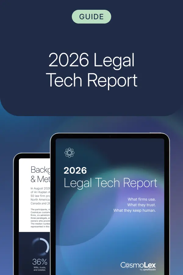 CosmoLex 2026 Legal Tech Report