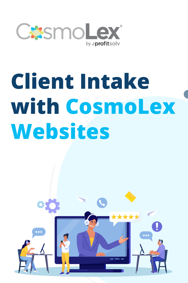 Infographic - Client Intake with CosmoLex Websites